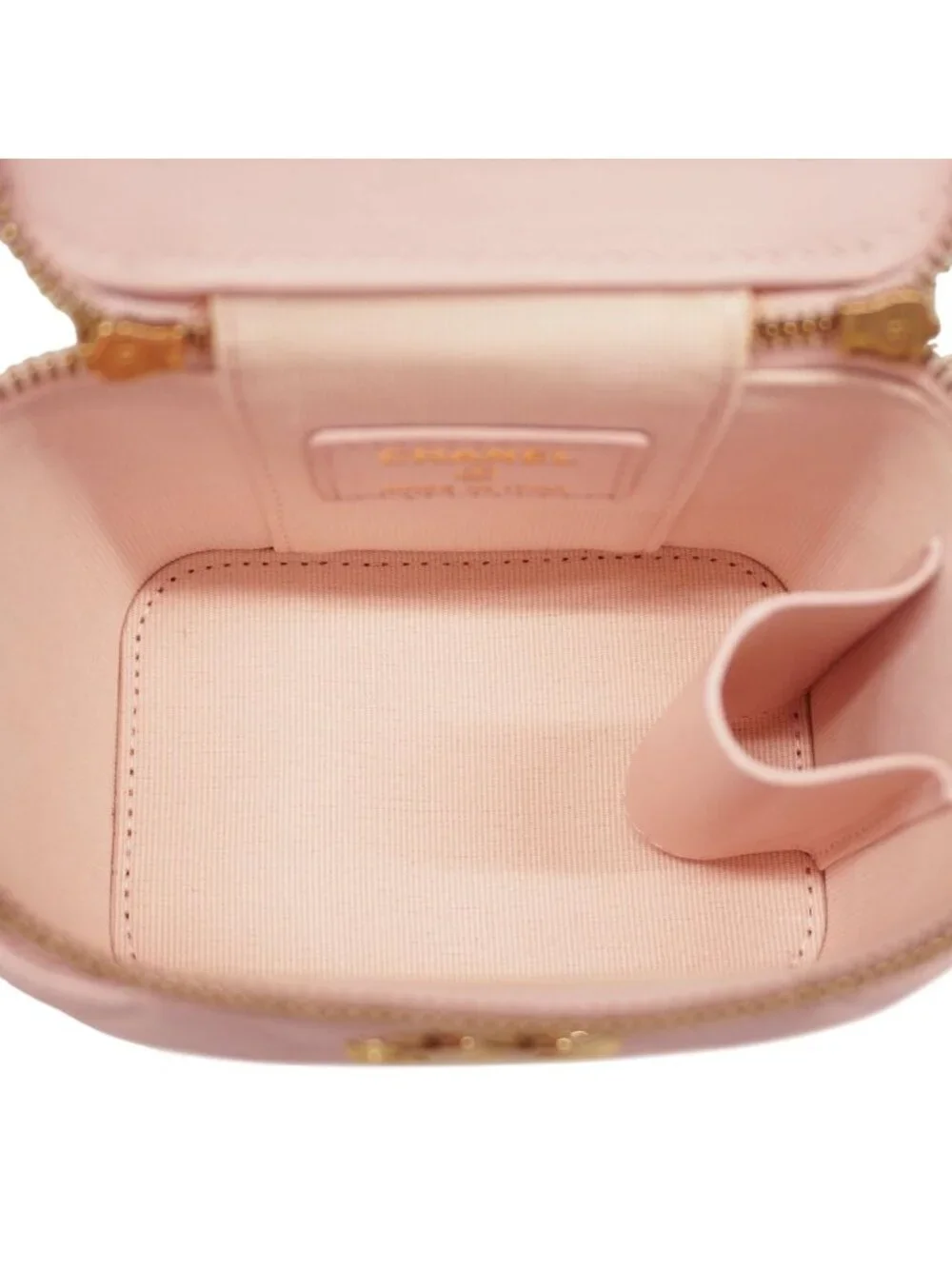 Chanel Shoulder Bag Quilted Lambskin Pink Champagne Gold